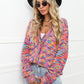 Button Up Dropped Shoulder Cardigan