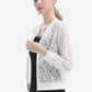Women's Openwork Zip Up Jacket