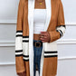Color Block Open Front Cardigan