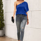 Single Shoulder Half Sleeve T-Shirt