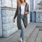 Full Size Zip-Up Longline Hoodie with Pockets