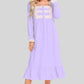 Full Size Lace Detail Square Neck Flounce Sleeve Night Dress