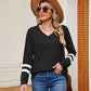 Full Size V-Neck Long Sleeve T-Shirt