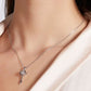 Moissanite Key Pendant Necklace