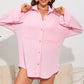 Malibu Dreams Dropped Shoulder Long Sleeve Shirts with Pocket
