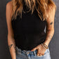 SUMMERCHIC Full Size Scalloped Openwork Grecian Neck Tank