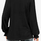 FULL SIZE Eyelet V-Neck Flounce Sleeve Blouse
