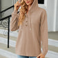 Full Size Cable-Knit Long Sleeve Hoodie