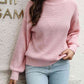 KnittedEmporium Dropped Shoulder Rib-Knit Sweater