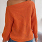 NotSoBasic Openwork Long Sleeve Sweater