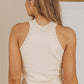 SUMMERCHIC Full Size Scalloped Openwork Grecian Neck Tank