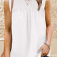 ROSE&THORN Full Size Smocked Tie Back Frill Trim Tank