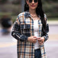 Plaid Dropped Shoulder Shacket