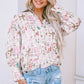 Printed Collared Neck Long Sleeve Shirt