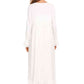 Full Size Lace Detail Square Neck Flounce Sleeve Night Dress