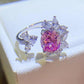 3 Carat Moissanite 925 Sterling Silver Open Ring