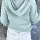 Full Size Dropped Shoulder Long Sleeve Hoodie with Pocket
