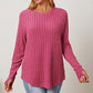 Basic Bae Full Size Ribbed Thumbhole Sleeve T-Shirt