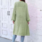 Open Front Longline Cardigan with Pockets