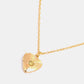 Zircon Heart Shape 14K Gold-Plated Pendant Necklace