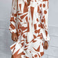 Geometric Long Sleeve Shirt Dress