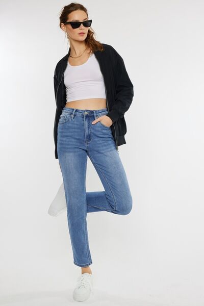 Kancan Full Size Cat's Whiskers High Waist Jeans *
