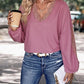 Lace Detail V-Neck Top