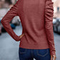 Full Size Decorative Button Puff Sleeve T-Shirt