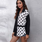 Contrast Button Up Long Sleeve Shirt