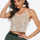 Women's Sequin Cropped Cami