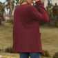 Cable-Knit Long Sleeve Cardigan with Pocket