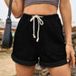 Women's Full Size Maia Drawstring High Waist Denim Shorts with Pockets
