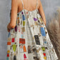 Printed Spaghetti Strap Mini Dress