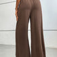 Wide Waistband Relax Fit Long Pants