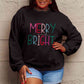 Simply Love Christmas Full Size MERRY AND BRIGHT Graphic Sweatshirt