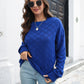 Round Neck Dropped Shoulder Sweater