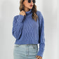 Turtleneck Dropped Shoulder Sweater