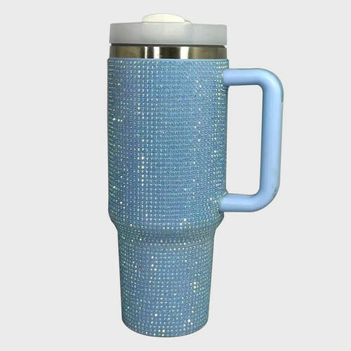 Rhinestone 40 oz. Stainless Steel Tumbler with Straw in Assorted Colors