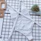 EROTICSUN Halter Neck Deep V Tied One-Piece Swimsuit