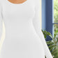 Round Neck Long Sleeve Maxi Wrap Dress