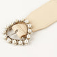 TranquilNights Pearl Heart Buckle Elastic Belt