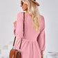 Full Size V-Neck Lantern Sleeve Blouse