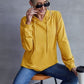 Drawstring Pocketed Dropped Shoulder Hoodie