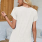 V-Neck Petal Sleeve T-Shirt