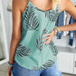 Printed Surplice Spaghetti Strap Cami