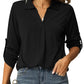 Johnny Collar Long Sleeve T-Shirt
