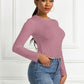 Women's Ava Round Neck Long Sleeve Bodysuit