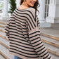 Round Neck Dropped Shoulder Knit Top