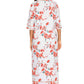 Printed Slit Night Dress with Pockets