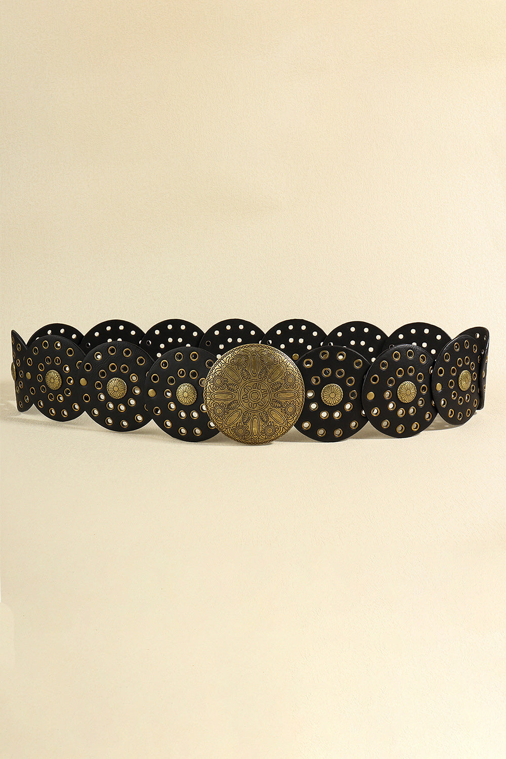 Abigail Andi Zinc Alloy PU Disc Belt